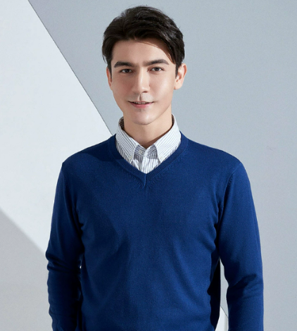 Tom Men's Slim Fit Cashmere Blend V-Neck Sweater | Luxury Soft Knitwear for Men