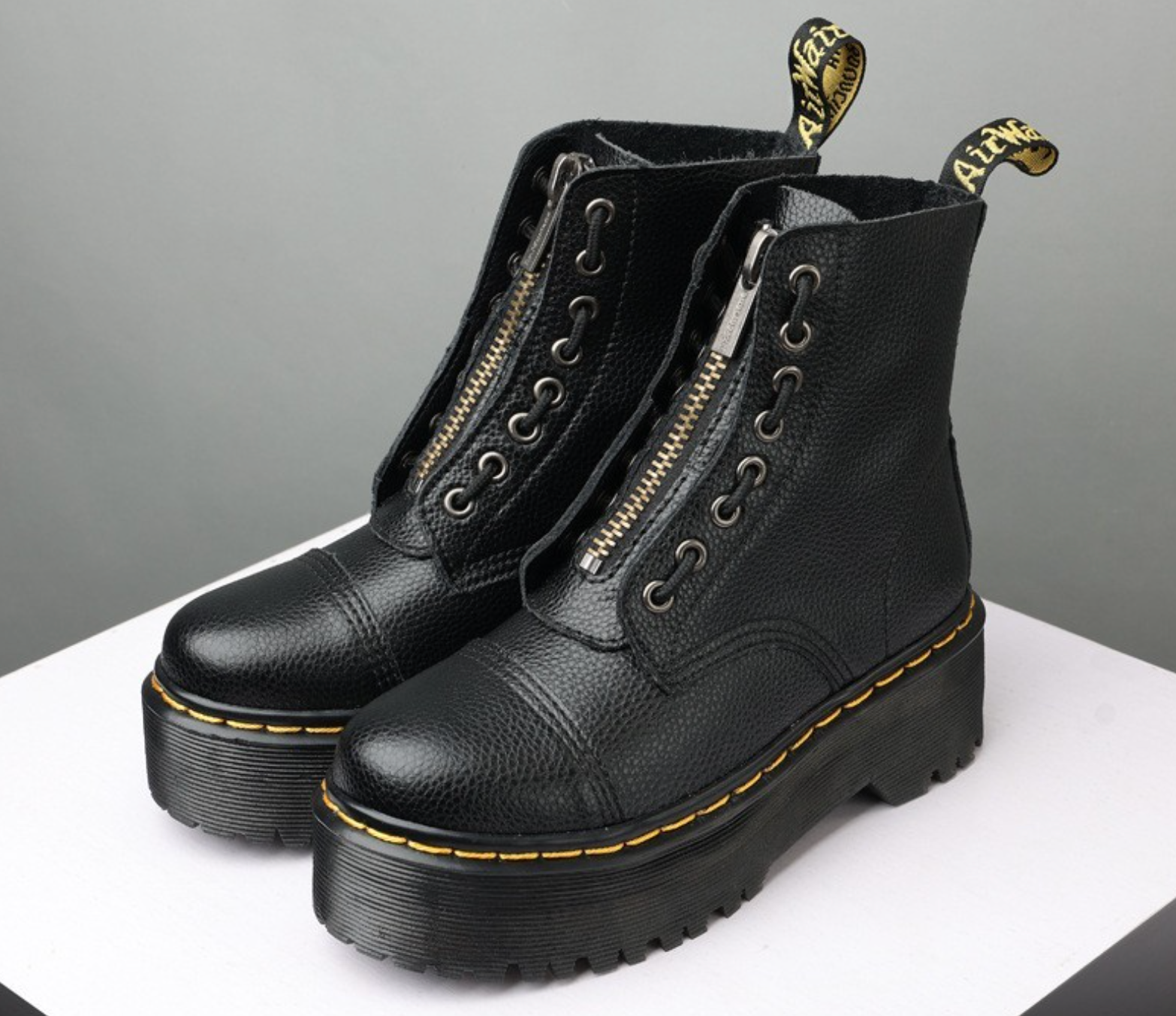 Lyra Women's Platform Mid-Calf Boots | Leather Boots for Women | Everyday Smart Casual Street Style Footwear