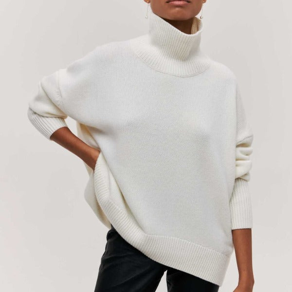 Berenice Women's Cashmere Turtleneck Sweater | Luxury Roll Neck Knit Jumper