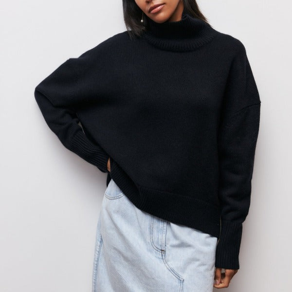 Berenice Women's Cashmere Turtleneck Sweater | Luxury Roll Neck Knit Jumper