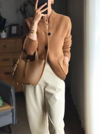 Lucille Cardigan Woman – Soft Cashmere Buttoned Sweater & Elegant Classic Cut