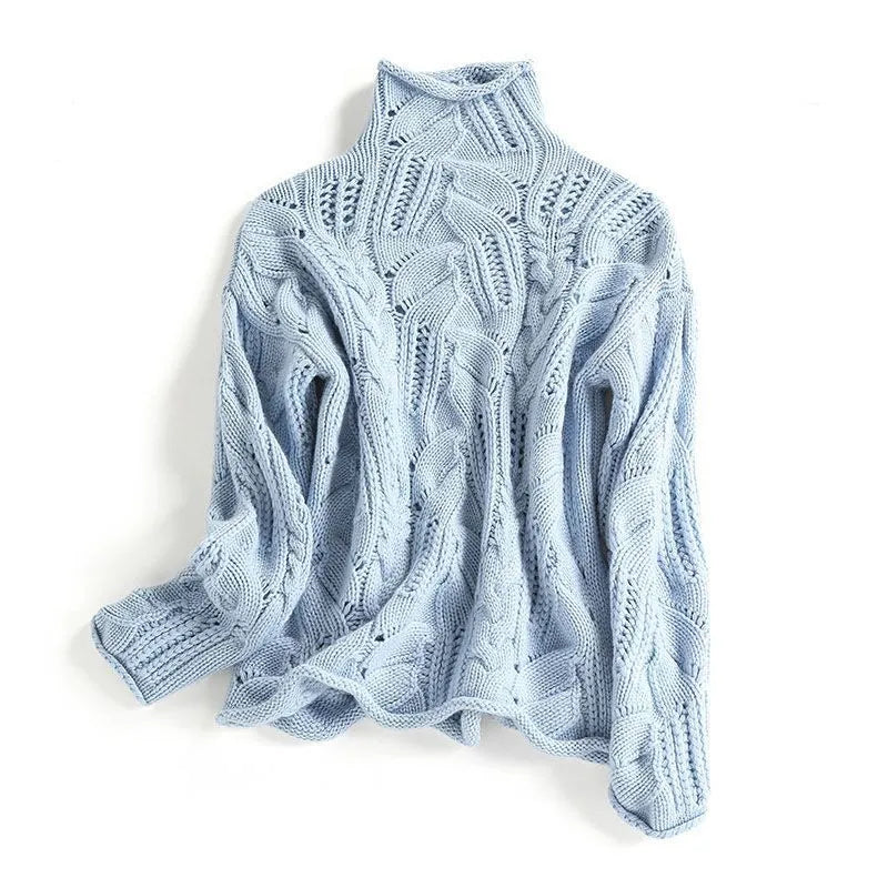 Lusa Women’s Luxury Cashmere Sweater with Minimalist Design & Soft Warmth