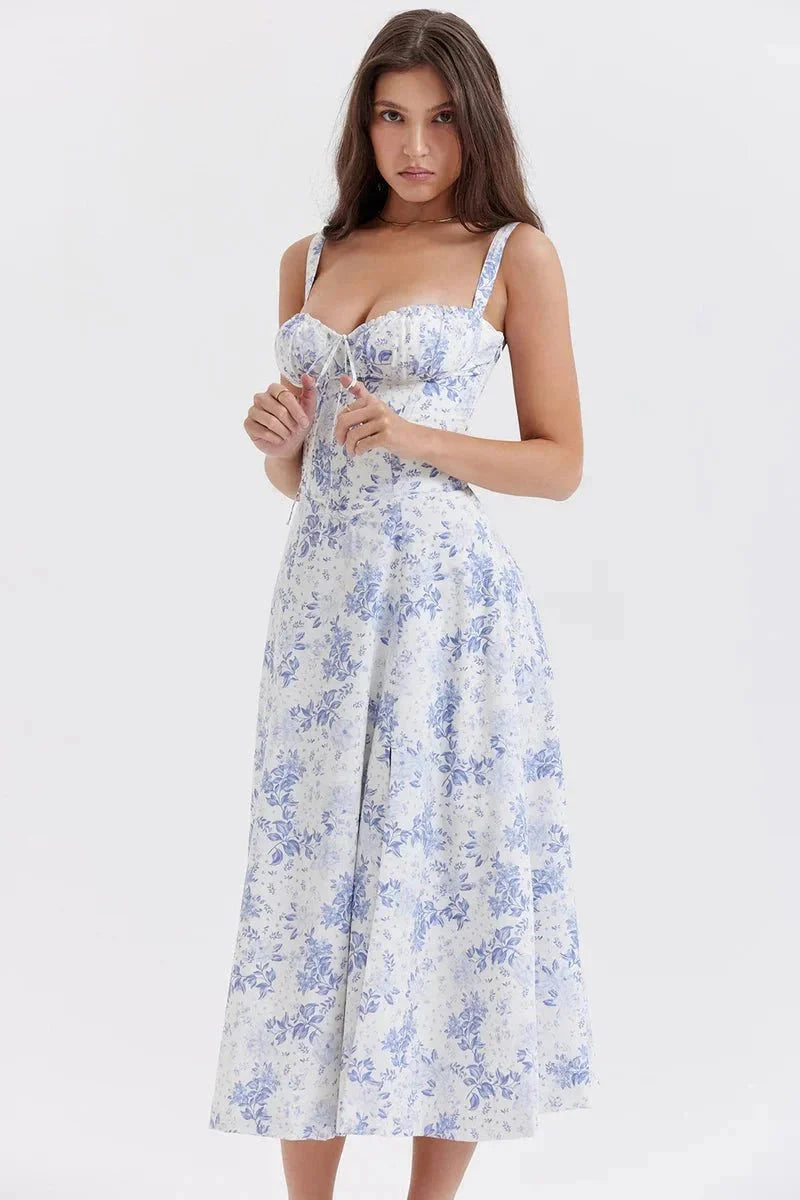 Linsay Women's Midi Dress | Flowy Relaxed Fit | Casual, Work & Evening