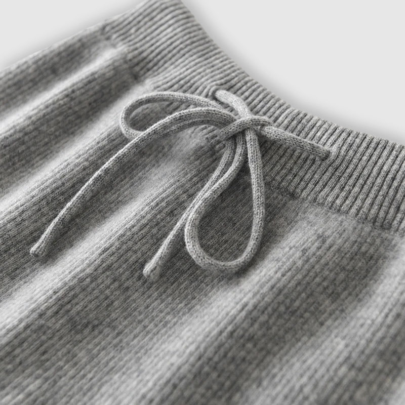 Luxury Wide-Leg Cashmere Knit Pants – Soft, Elegant & Effortlessly Chic