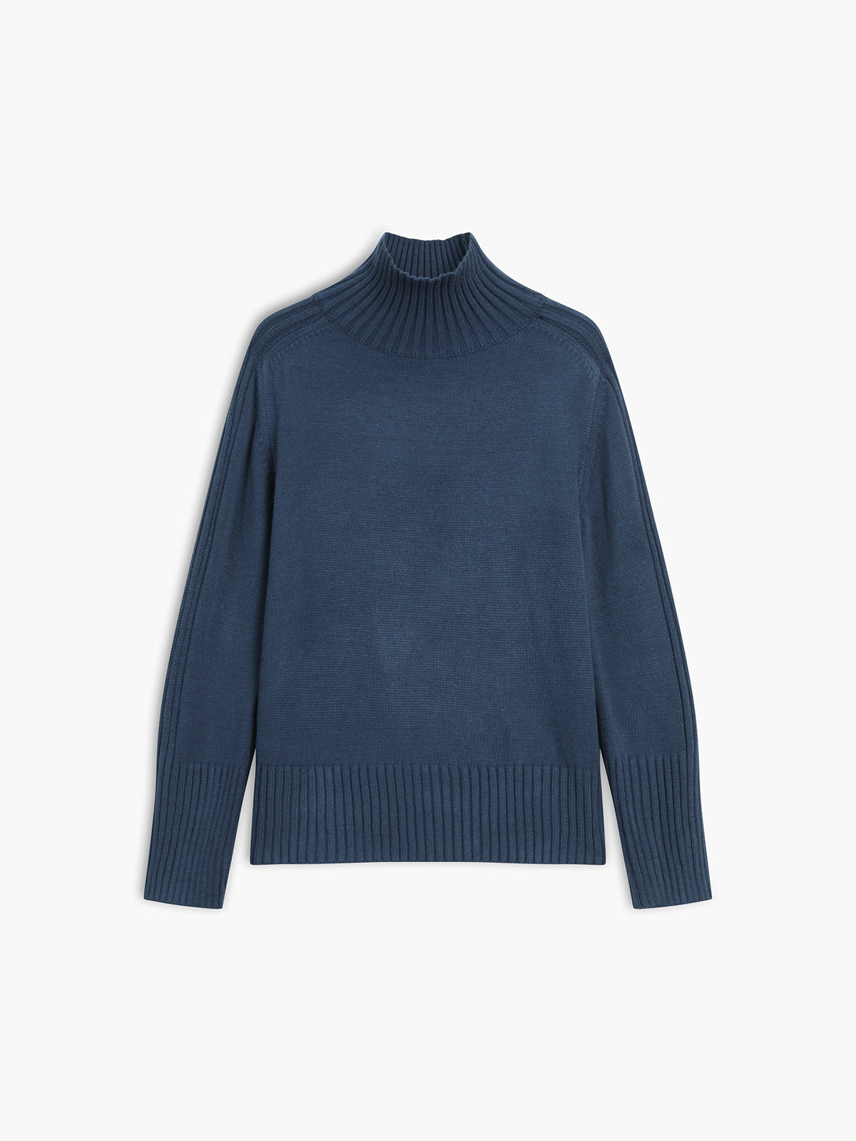 Aniston Women's Oversized Ribbed Turtleneck Jumper | Chunky Knit Roll Neck | Everyday Knitwear