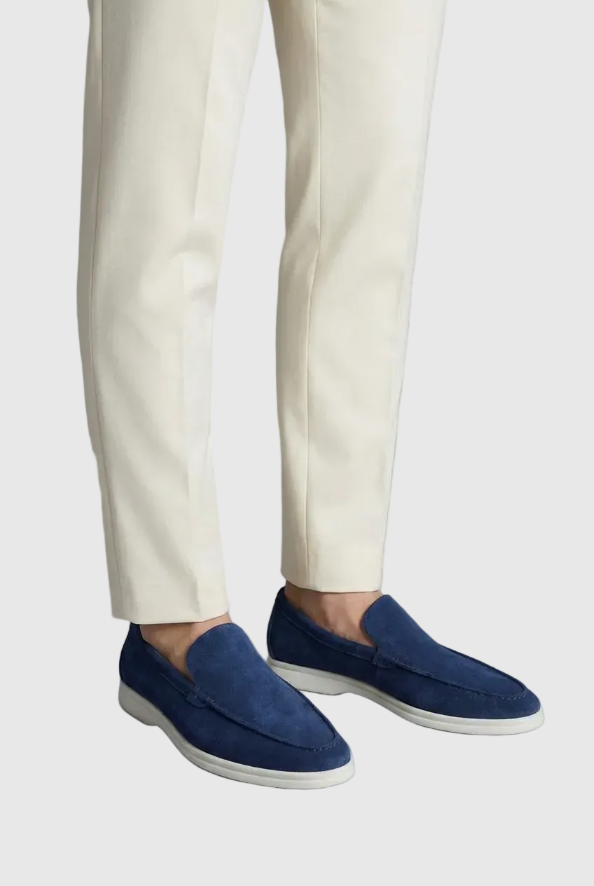 Men’s Suede Slip-On Loafers Casual Classic Smart Shoes