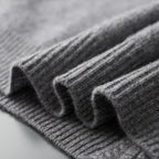 Silvano Men's Cashmere Blend Zip Gilet Vest | Warm Elegant Sleeveless Cashmere Jumper for Men | Luxury Smart Casual Layering Knitwear