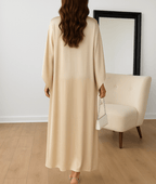 Tayma Women's Draped Cape Sleeve Abaya Maxi Dress | Modest Occasion Dress | Evening & Smart Casual