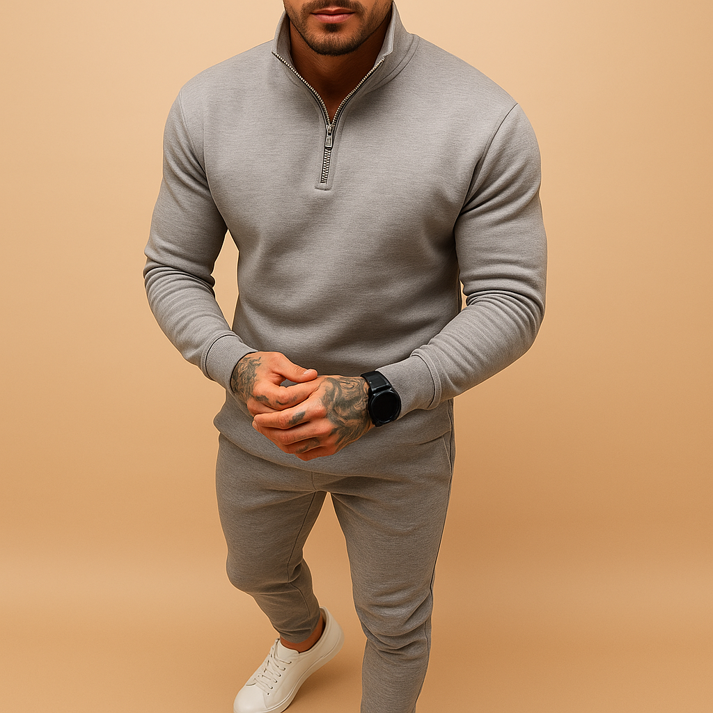 Tommy Men's Modern Tracksuit Set | Slim Fit Zip Jacket & Jogger Co-Ord for Men | Smart Casual Athleisure Streetwear