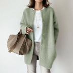 Evangeline Women's Oversized Cashmere Blend Cardigan | Soft Knit Chunky Oversized Cardigan for Women | Luxury Everyday Knitwear