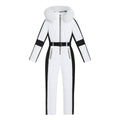 Dolly Women's White One-Piece Ski Suit | Waterproof Insulated Snow Suit for Women | Retro White Ski Jumpsuit for the Slopes