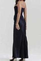 Zanayah Women's Satin Bodycon Maxi Dress | Going Out Occasion Dress | Wedding Guest & Evening