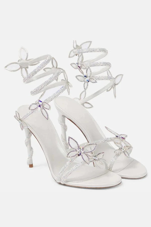 Butterfly Reverie Women's Stiletto Heels | Elegant Pointed Toe Heels for Women | Everyday Smart Casual Occasion Footwear