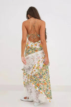 Rosalie Women's Floral Wrap Midi Dress | Cotton Summer Dress | Casual, Work & Evening