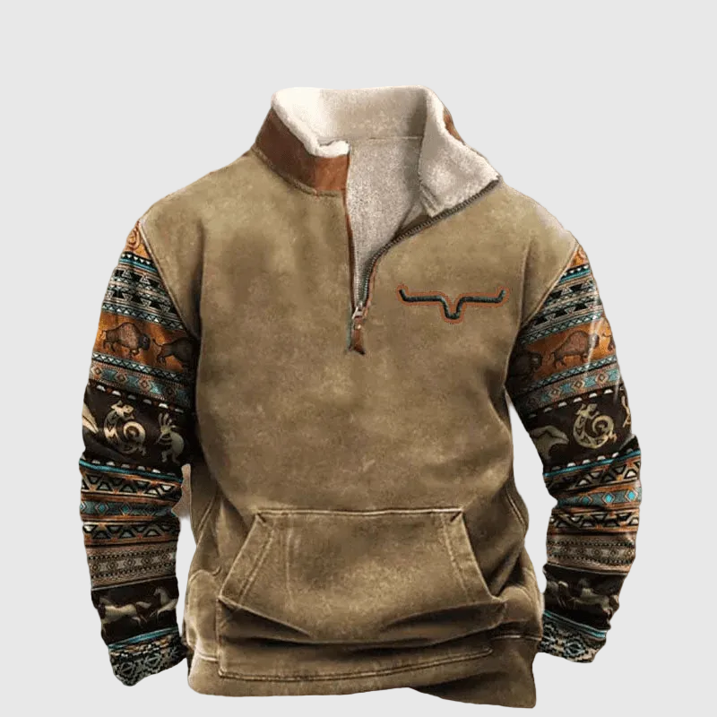 Celio Men's Cotton Knit Half-Zip Sweater | Soft Casual Quarter Zip Jumper for Men | Smart Casual Everyday Knitwear