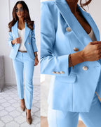 Elena Tailleur Femme – Modern Set with Elegant Jacket & Chic Fitted Pants