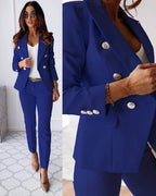 Elena Tailleur Femme – Modern Set with Elegant Jacket & Chic Fitted Pants