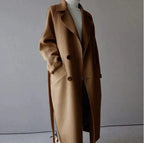 Isabelle Women's Long Wool Coat – Elegant & Comfortable Timeless Winter Coat