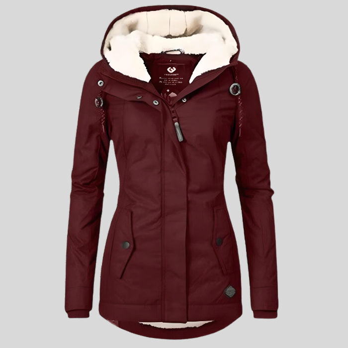 Women's Waterproof Winter Jacket with Hood | Warm Windproof Outdoor Coat for Women