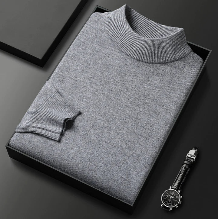Men’s Roll Neck Jumper – Warm Knit Sweater for Winter