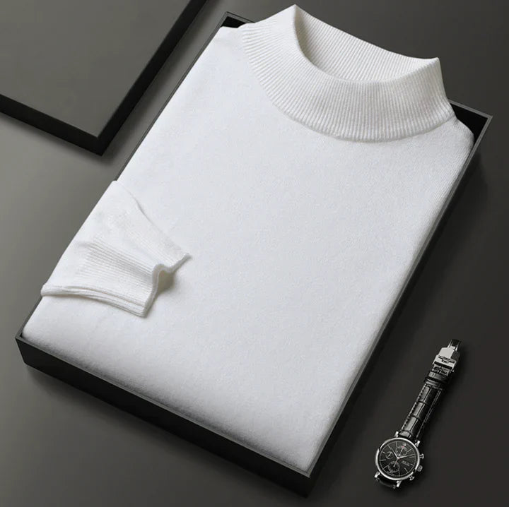 Men’s Roll Neck Jumper – Warm Knit Sweater for Winter