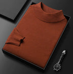 Men’s Roll Neck Jumper – Warm Knit Sweater for Winter