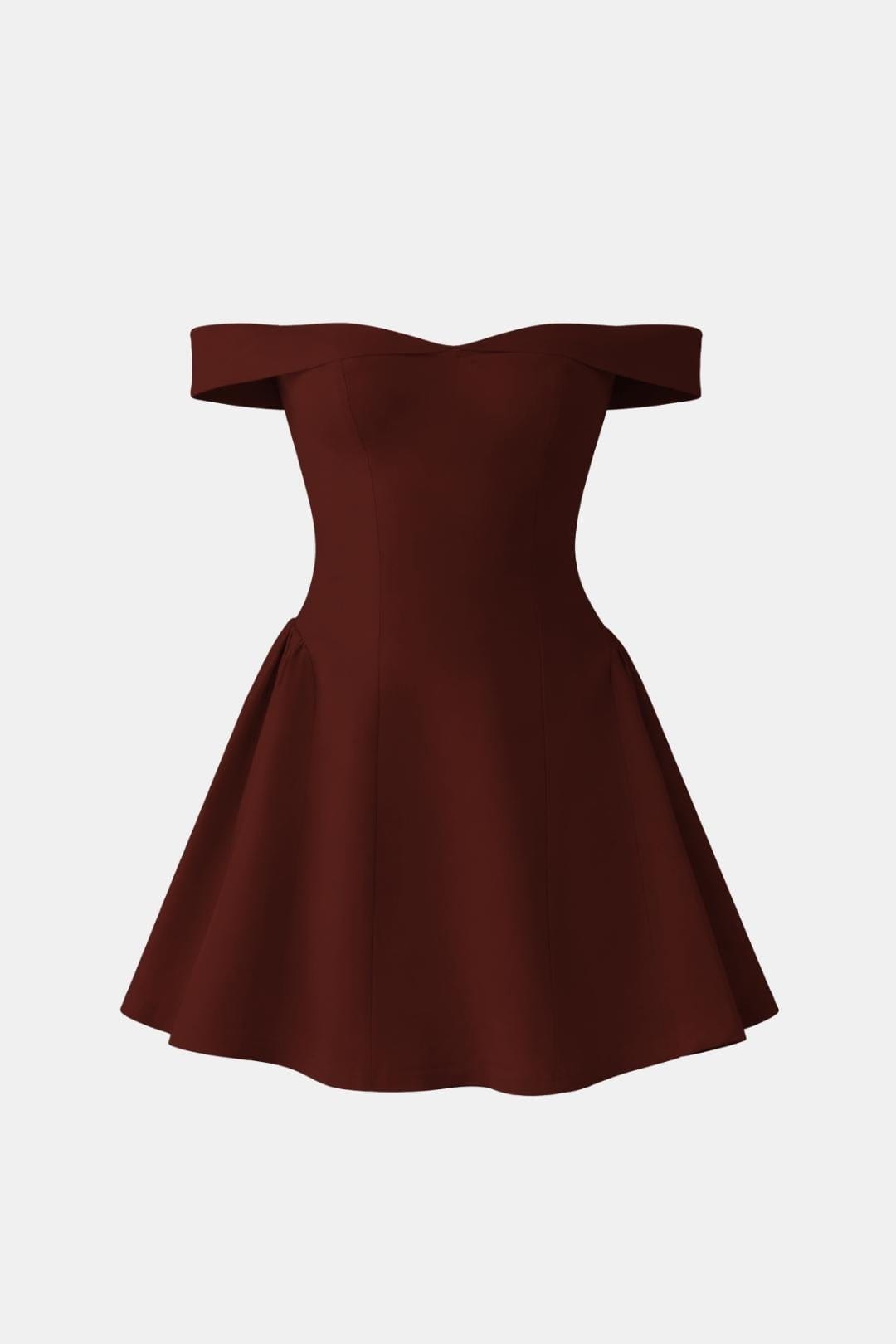 Zariyah Women's Off Shoulder Mini Dress | Sculpted Fit & Flare Party Dress | Going Out & Prom