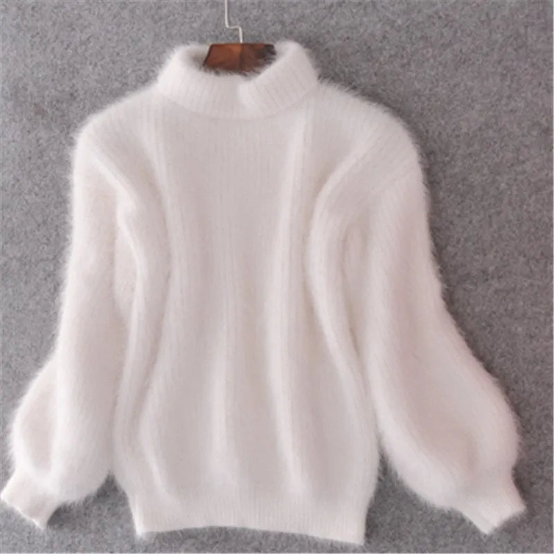 Verona Women's Cashmere Blend Turtleneck Sweater | Soft Luxury Roll Neck Jumper for Women | Elegant Smart Casual Winter Knitwear