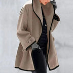 Jacky Women's Longline Wool Blend Coat | Classic Tailored Maxi Wool Coat for Women | Elegant Smart Casual Winter Outerwear