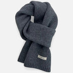 Women’s 100% Wool Scarf – Vintage Solid Colour Winter Wrap