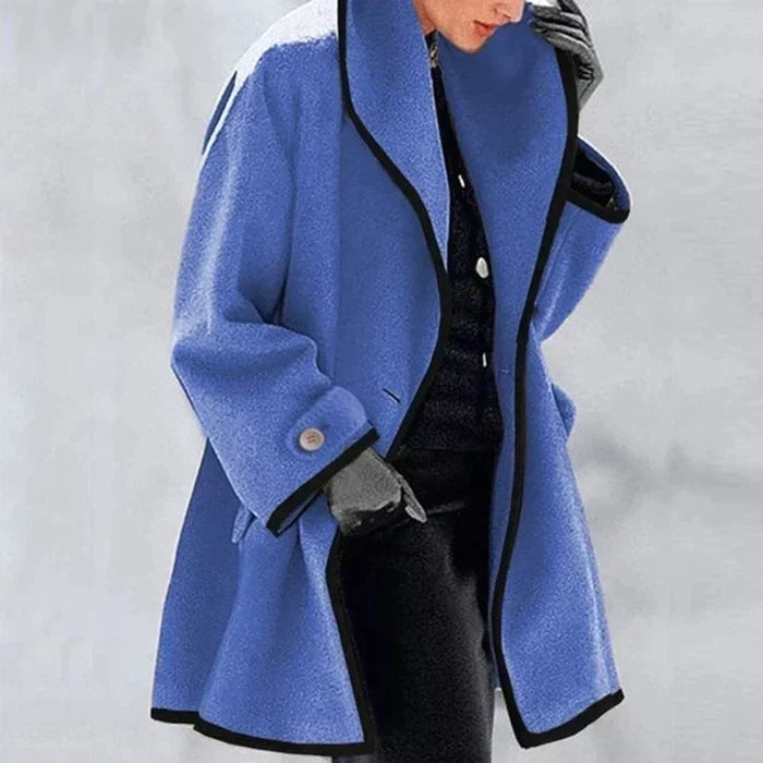 Jacky Women's Longline Wool Blend Coat | Classic Tailored Maxi Wool Coat for Women | Elegant Smart Casual Winter Outerwear