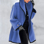 Jacky Women's Longline Wool Blend Coat | Classic Tailored Maxi Wool Coat for Women | Elegant Smart Casual Winter Outerwear