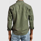 Alex Men's Cotton Linen Long Sleeve Shirt | Lightweight & Breathable | Smart Casual Summer Wear
