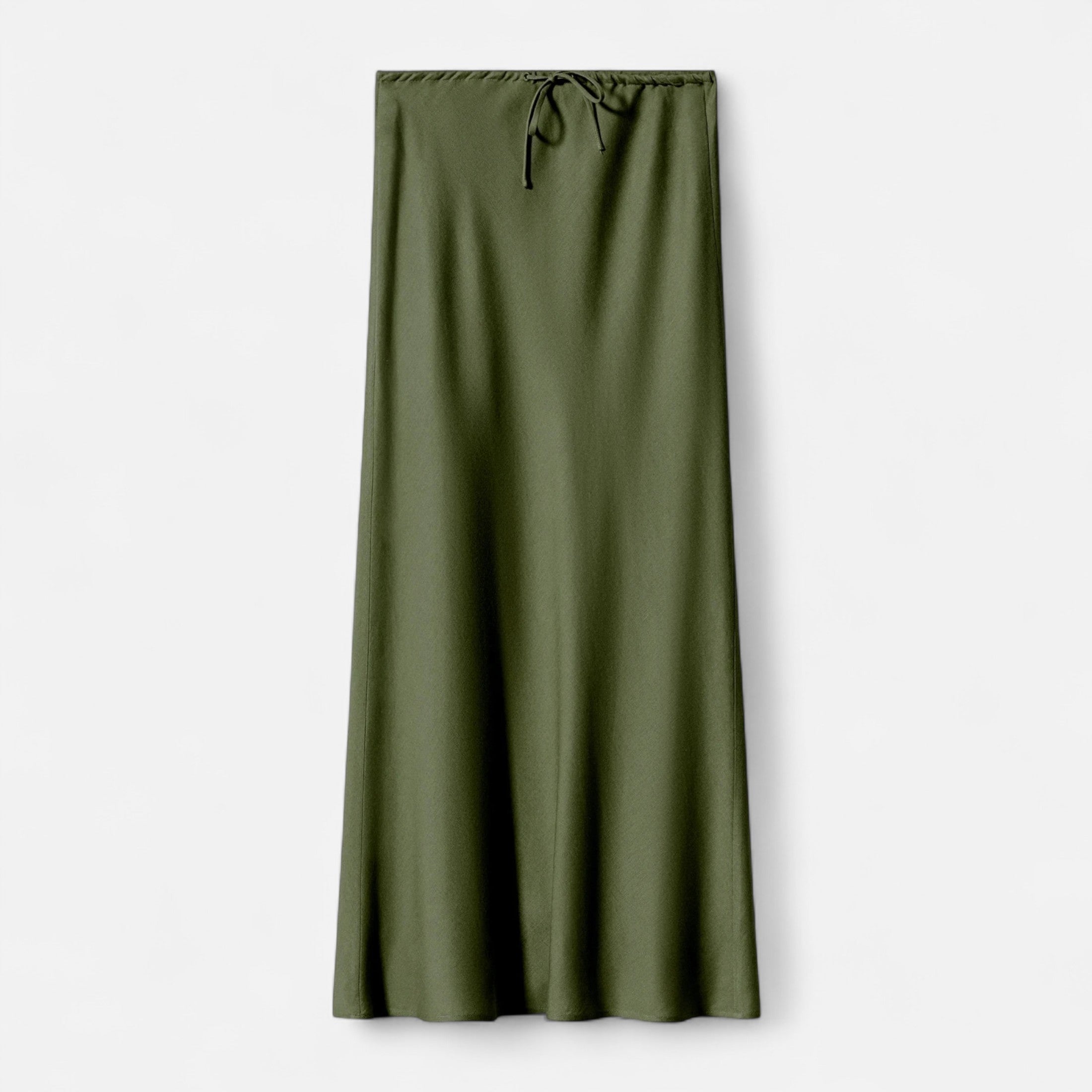 Women's Elegant High-Waist Satin Skirt