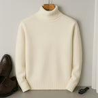 Gauthier Men's Cashmere Blend Turtleneck Sweater | Soft Luxury Roll Neck Jumper for Men