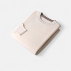 Wise Men's Loose-Fit Cashmere Wool Blend Round Neck Jumper | Relaxed Luxury Knit Jumper for Men | Smart Casual Everyday Winter Knitwear