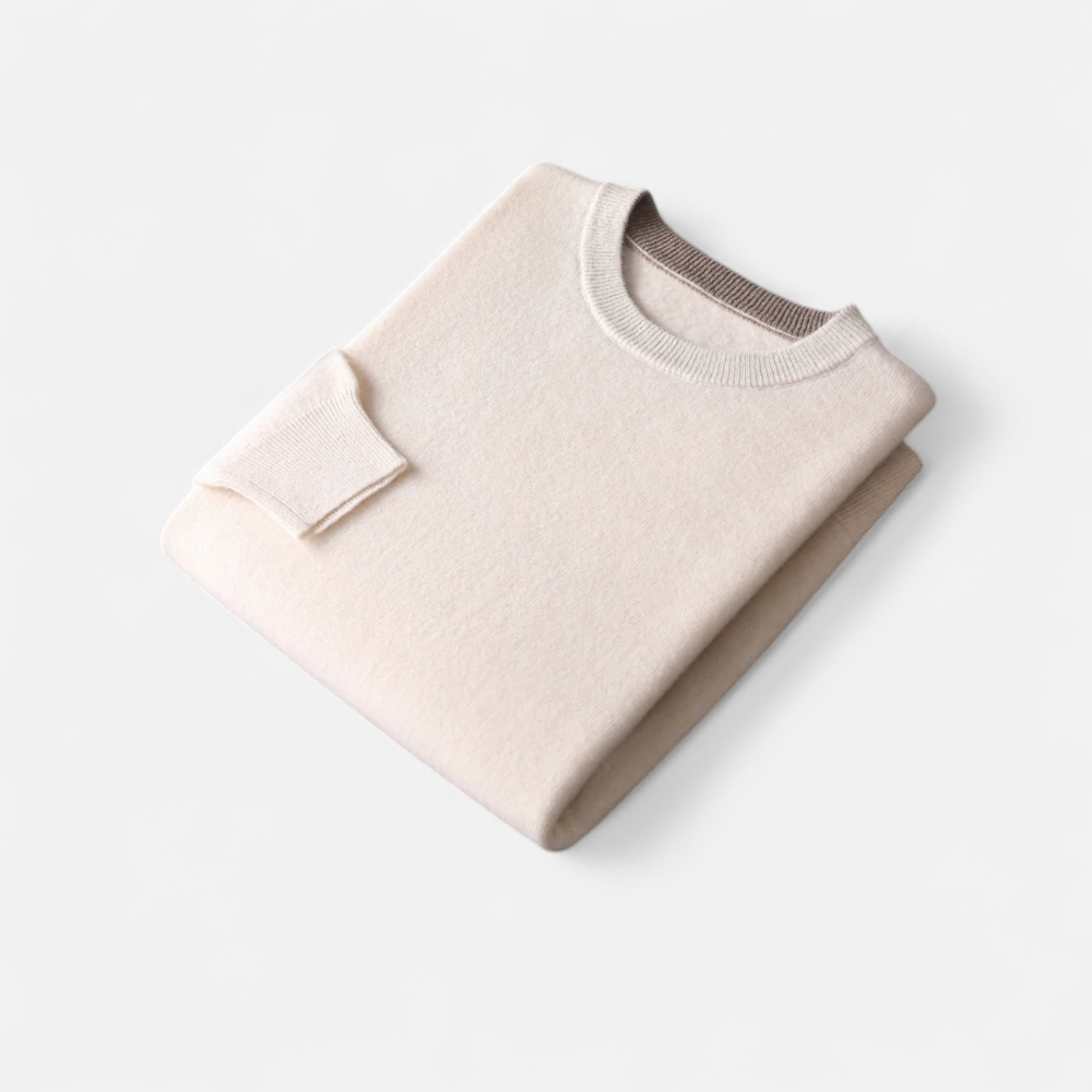 Wise Men's Loose-Fit Cashmere Wool Blend Round Neck Jumper | Relaxed Luxury Knit Jumper for Men | Smart Casual Everyday Winter Knitwear
