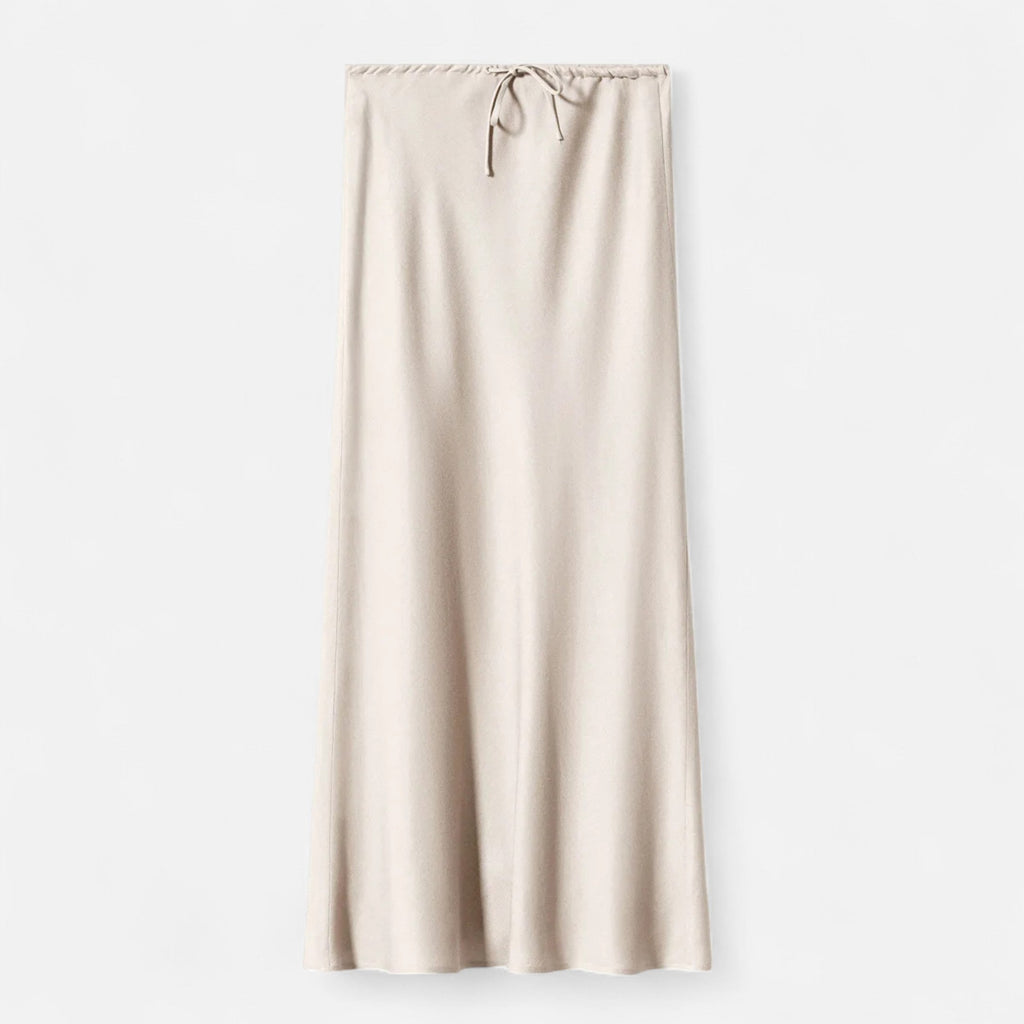 Women's Elegant High-Waist Satin Skirt