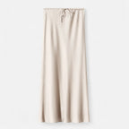 Women's Elegant High-Waist Satin Skirt