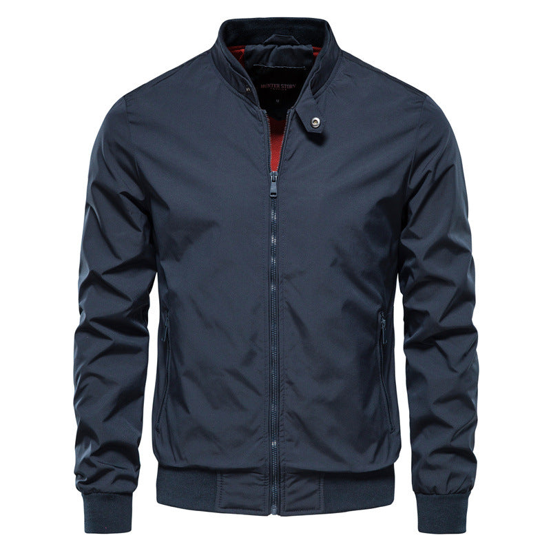 Martin Men's Zip-Up Track Jacket | Lightweight Nylon Leisure Jacket for Men | Casual Streetwear & Athletic Outerwear