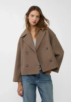 Sophie Women's Elegant Short Tailored Coat | Classic Cropped Everyday Coat for Women