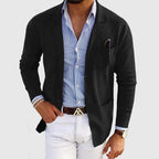 Lucas Men's Elegant Cotton Stretch Blazer | Smart Casual Regular Fit Blazer for Men | Versatile Everyday Office & Weekend Outerwear