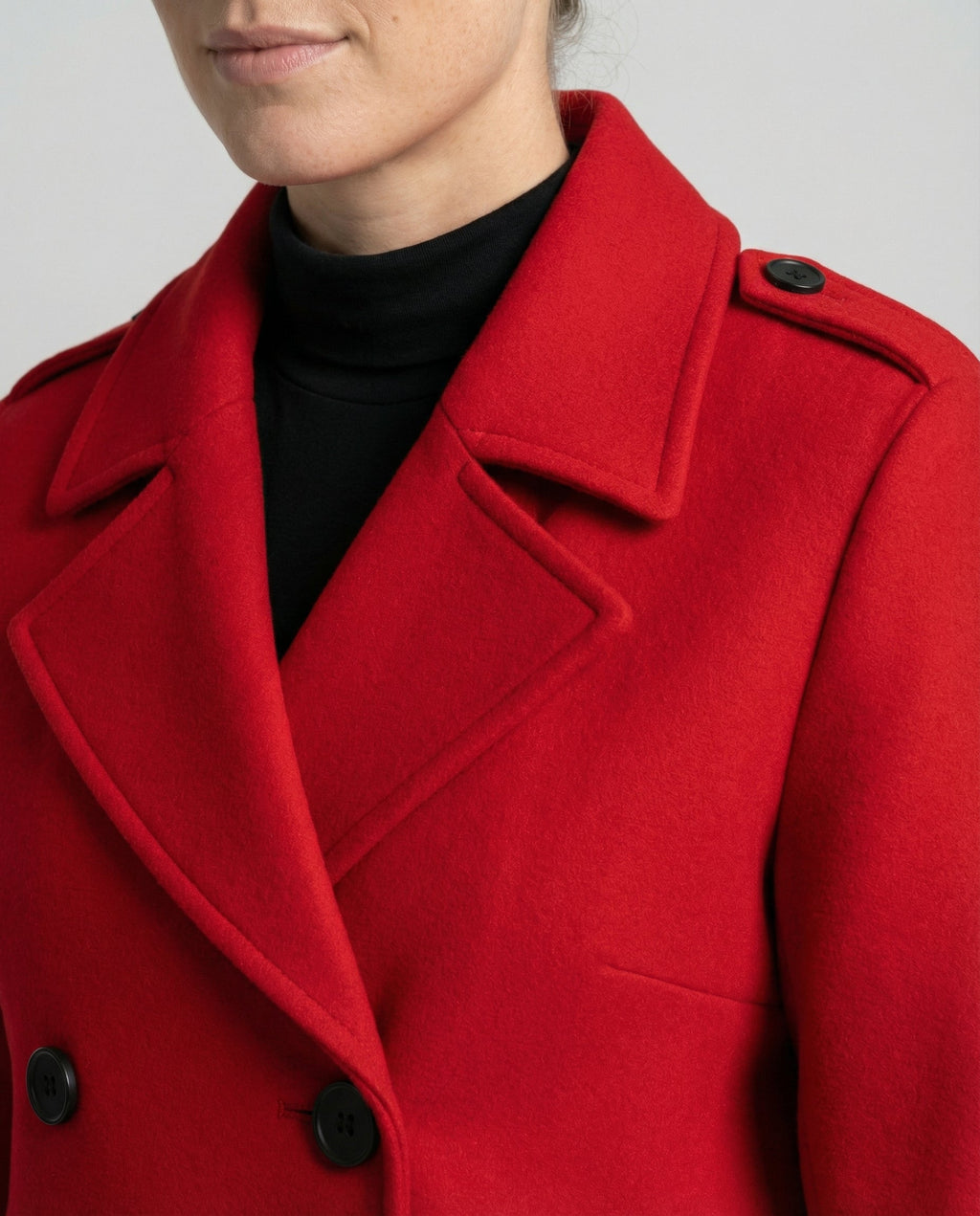 Magnolia Women's Oversized Double-Breasted Wool Blend Coat | Full Length Maxi Wool Coat for Women