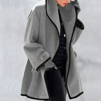 Jacky Women's Longline Wool Blend Coat | Classic Tailored Maxi Wool Coat for Women | Elegant Smart Casual Winter Outerwear