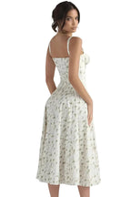 Scarlett | Women’s Floral Midi Dress – Lightweight Summer Dress | Casual & Elegant