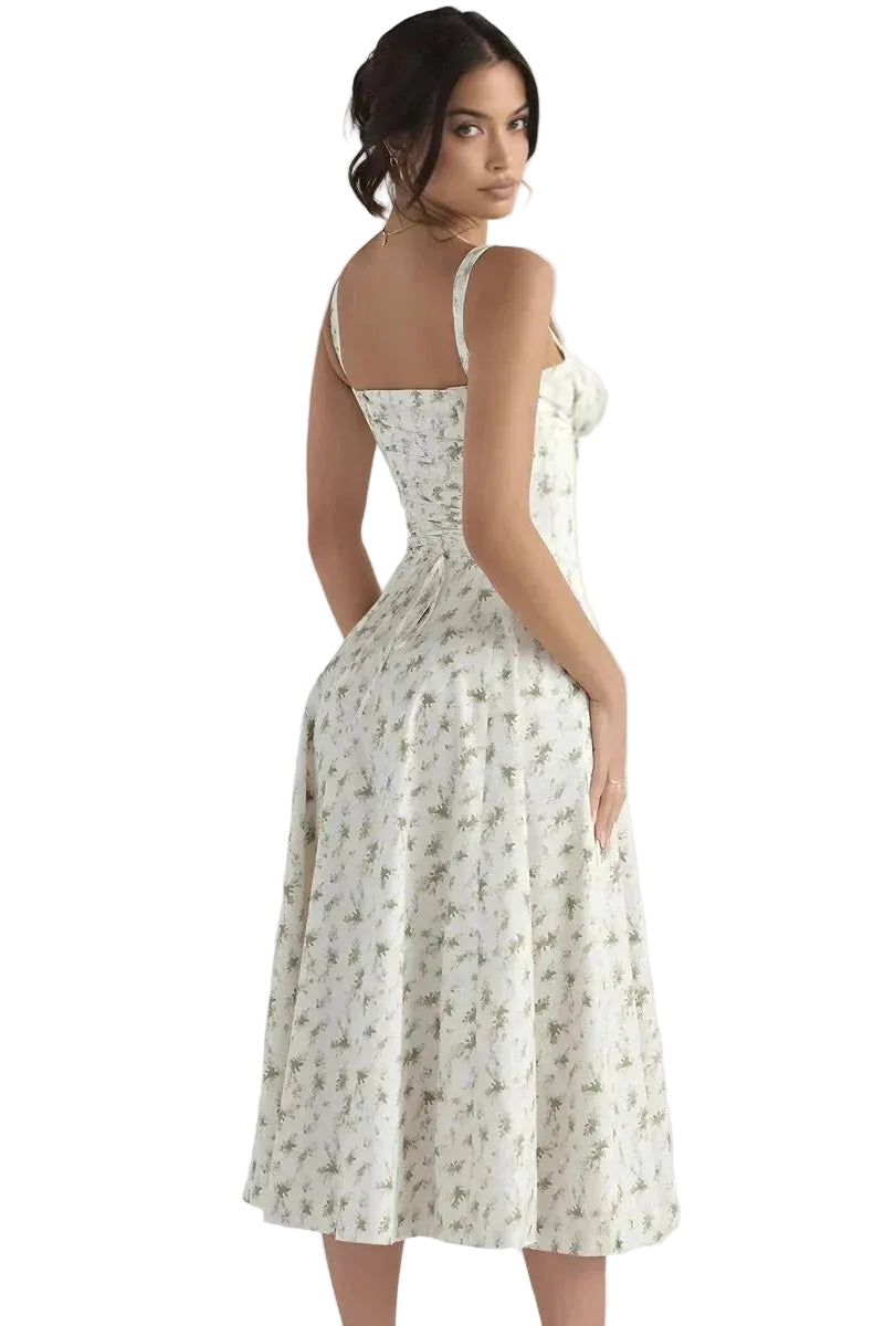 Scarlett | Women’s Floral Midi Dress – Lightweight Summer Dress | Casual & Elegant