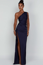 Diana Women's Satin Wrap Maxi Dress | Occasion Wedding Guest Dress | Evening & Smart Casual