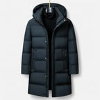 Men’s Premium Down Parka Coat – Hooded Insulated Elegance