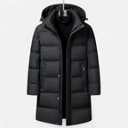 Men’s Premium Down Parka Coat – Hooded Insulated Elegance