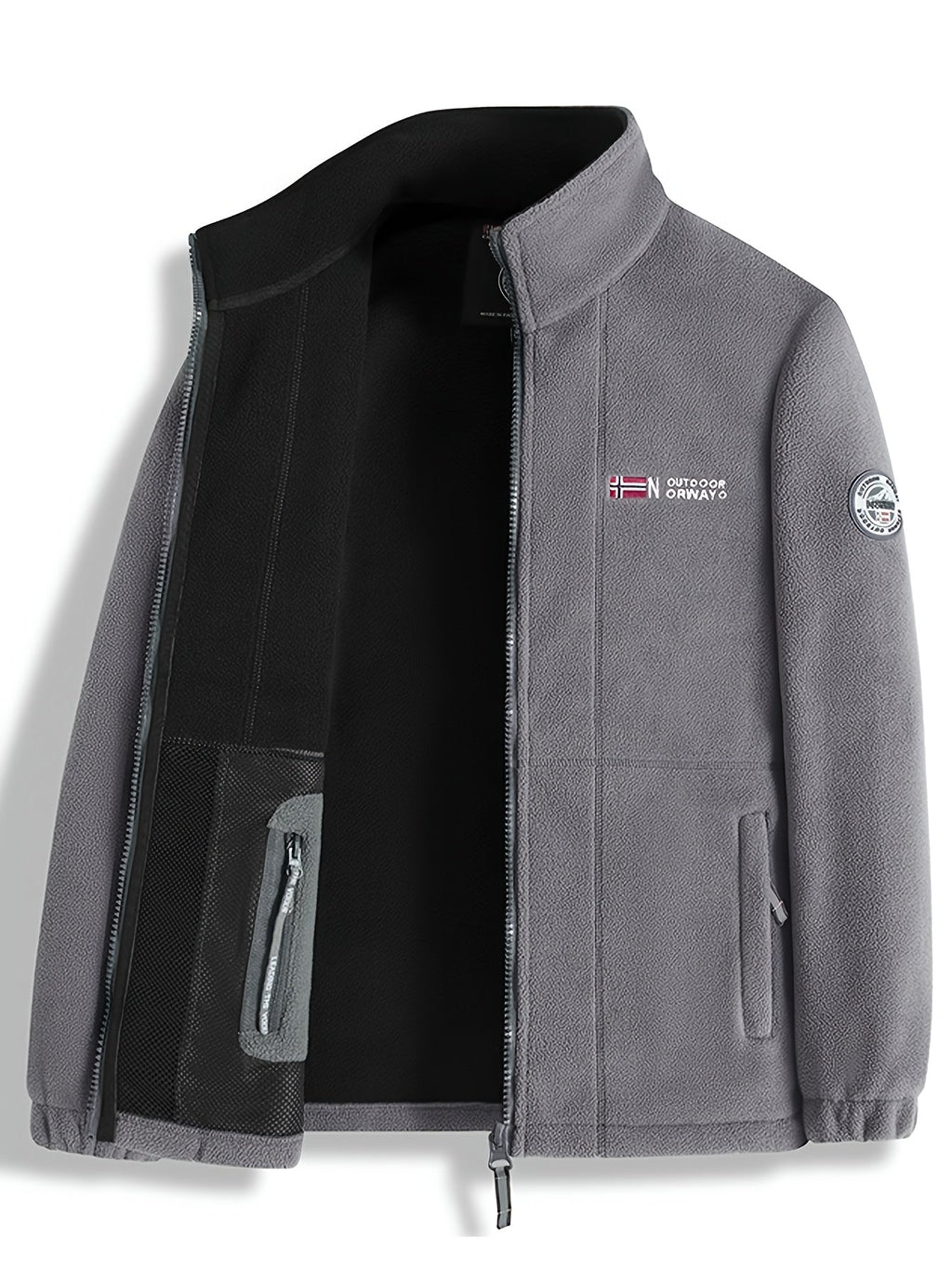 Julius Veste Polaire Outdoor Homme – Soft, Warm & Light with Protective Collar